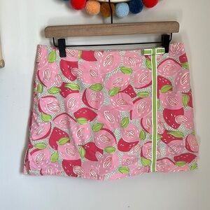 Vintage Lilly Pulitzer Cotton Mini Skirt in Fruit Print